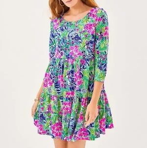 NWOT Lilly Pulitzer® Geanna Dress Resort White Disney Dreaming